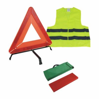 China Outdoor Lightweight Reflective Road Traffic Tool Car Emergency Safety Kits for sale