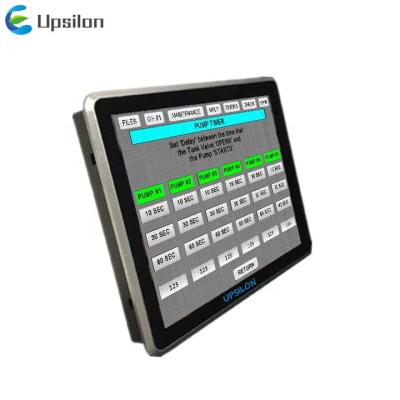 China Full metal 9.7inch flexible projexted lcd usb panel hmi capacitive wall mount for sale