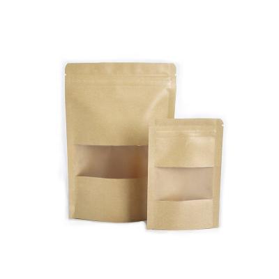 China Eco-Friendly Recyclable Matt Laminated Package Paper Bag Zipper Top Tote Zip Lock Bag for sale