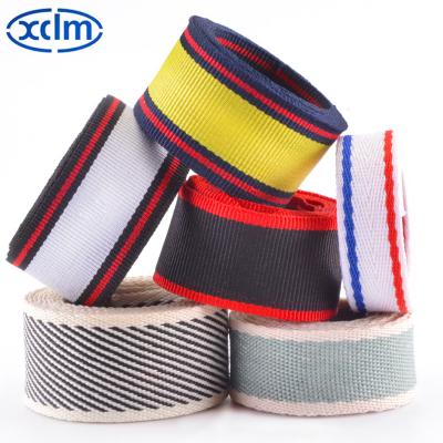 China Hot Selling High Tenacity Bag Strap 100% Colorful Polyester Shoulder Backpack Guitar Straps Different Types for sale