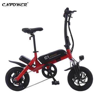 China Aluminum Alloy China Supplier 36V 350W 25.4Thickened Allcy Folding Electric Bicycle C1 Small Max for sale