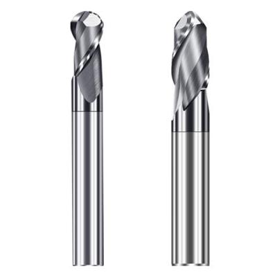 China Factory Supply 2T E450/E500/E550/E600/E650/SUS Longer Sharp and Wear Resistant Factory Supply 2T End Mill Ball Nose Direct Milling Cutter for sale