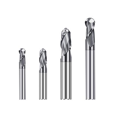 China Cheap Price 2T E450/E500/E550/E600/E650/SUS 2T End Mill Ball Nose Pointed And Wear Resistant Cheap End Mills Solid Carbide for sale