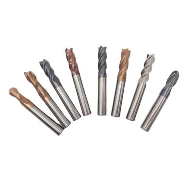 China Longer E450/E500/E550/E600/SUS Square Low Price 2T/4T Wear Resistant Sharp Flat End Carbide Coated Milling Cutter for sale