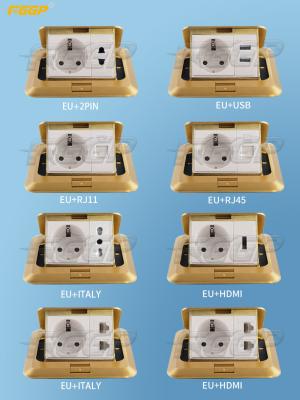 중국 골든 CE 통과 Rj45 바닥은 USB 충전기 콘크리트 바닥으로 콘센트를 탑재했습니다 판매용