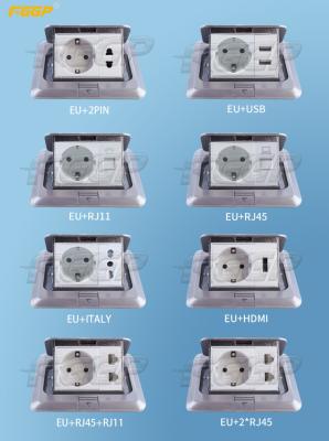 중국 지상 은 방수 팝업 마루아울렛 CE 통과 Rj45 소켓 알루미늄합금 판매용