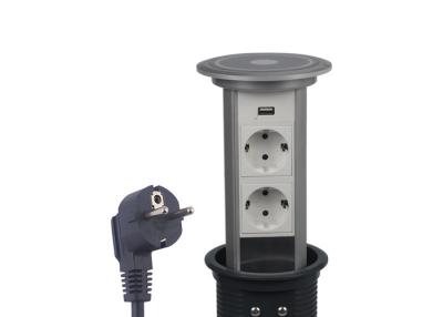 China Elevation Type Conference Table Pop Up Box 250V 16A With 2 x EU Sockets for sale