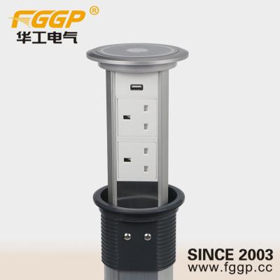 China Durable FGGP Motorized Pop Up Outlet For Kitchen , Tabletop Power Socket for sale