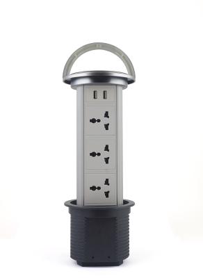 China Durable Kitchen Pull Up Socket Tabletop Power Socket 4 Universal Outlet for sale