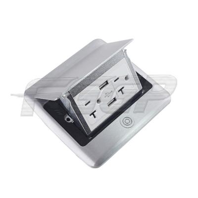 China 15a Duplex Pop Up Floor Socket Outlet OEM For Residential for sale