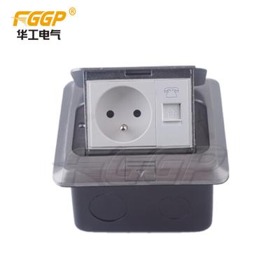 China Copper Alloy 110 V Waterproof Floor Outlet 13amps French Module for sale