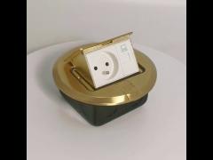 Floor Mounted Pop-up Round floor Socket With Box us floor receptacle