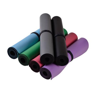 China Eco-Friendly Line PU+Natural Rubber PU Yoga Custom Fitness Position Rubber Mat for sale