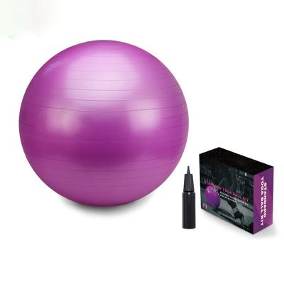 China PVC Artistic Custom Logo PVC Exercise Balls And Anti Burst Accessories Fitness Yoga Ball for sale