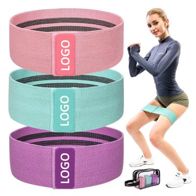 China Non Slip Durable Artistic Gym Beauty Butt Leg Cloth Hip Circle Exercise Resistance Band Highly Elastic for sale