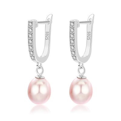 China Wholesale S925 Sterling Silver Earrings Fashion Hot Sale Creative New Style Design Pearl Tassel Earrings For Women for sale