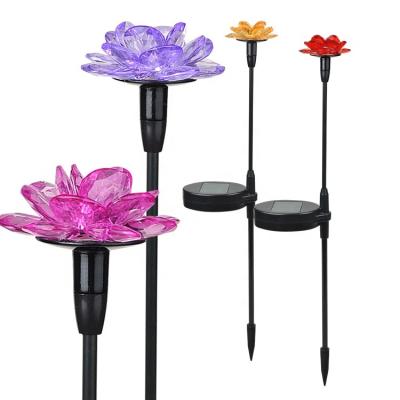 China Outdoor Garden Stake Led Solar Garden Decoration Flower Light for sale