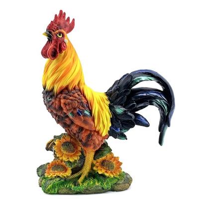 China Europe wholesale custom resin rooster figurines animal decorations for sale for sale