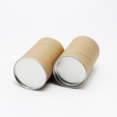 China Recycled Materials Metal Lid Kraft Paper Tube Aluminum Foil Food Grade Packaging Paper for sale