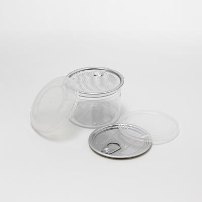 China Flower Food Grade Empty 300ml PET Dry Clear Plastic Transparent Box With Easy Open Lid for sale