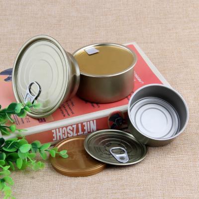 China Ring Pull Round 211# 100ML Empty Recyclable Tin Can Metal Tin Can Tuna Fish Metal Can Packaging for sale