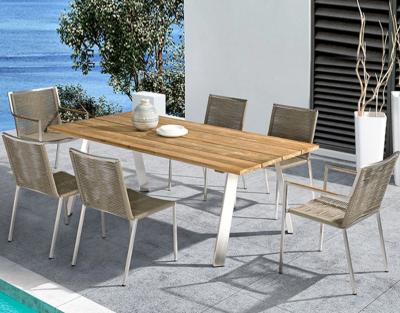 China Modern Outdoor Cafe Table and Chairs Furniture Home Garden Patio Dining Outdoor Restaurant Chairs and Tables for sale