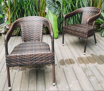 China Classic Handcrafted Villa Seat Patio Furniture Wicker Garden Chairs Outside Rattan Outdoor Chair For Garden for sale