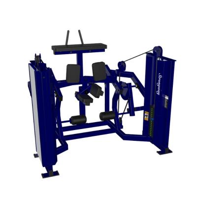 China Commercial Safety Gym Equipment Hammer Strength Mts Double Weight Stack Pin Loaded Machine Kneeling Leg Buckle for sale