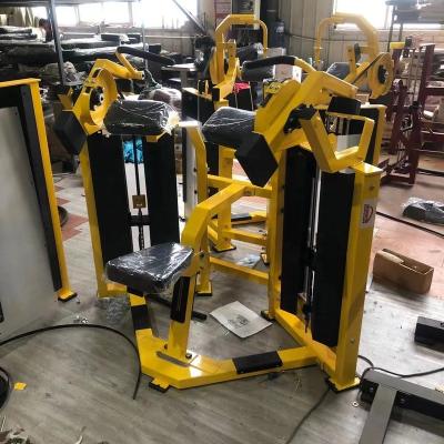 China Safety Gym Fitness Equipment Pin Loaded Functional Strength Machine Double Biceps Curl With Weight Stack for sale