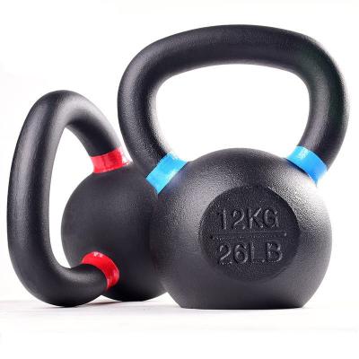 China Universal Free Weight Training Kettle Rubber Bell Cast Iron Weight Gym Fitness Equipment Kettle Bell for sale