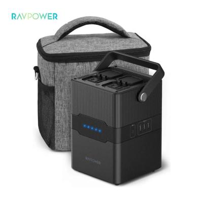 China Large Capacity 252.7Wh RAVpower RP-PB187 Power Station Portable Power House AC Output Portable Station Power Bank Works With Solar Panels for sale