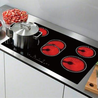 China Car 5 Burner Flex Zone Vitro Ceramic Touch Heating Element Built In Smoothtop Electric Stove for sale