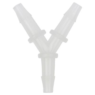 China Three Way Type Distributor 3 Type Ozone Gas Liquid Air Oxygen Plastic Hose Pipe Tube Tee Branch PS PS Viable Fittings Form Split Y Connector for sale