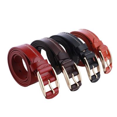 China Good Quality Custom Luxury Genuine Cowhide Fashion.Casual Color Woman Leather Belt For Ladies for sale