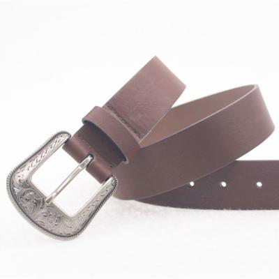 China New Design Hot Sale ALLOY Sliver PIN Buckle PU Bonded Men Leather Belt for sale