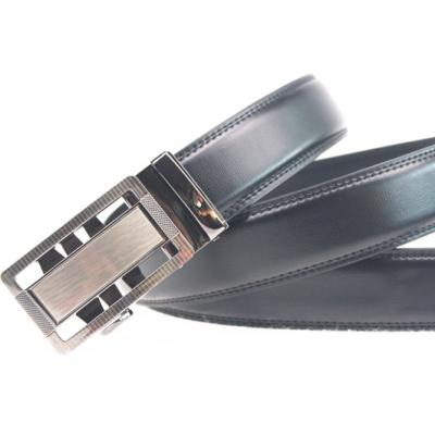 China Hot Sale New Design Cowhide Different Automatic Slide Buckle Genuine Leather Split Automatic Leather Men Belt for sale