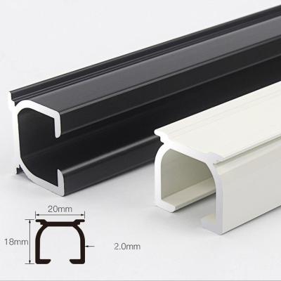 China Customization Auto Curtain Track Rail For Aluminum Profile Dooya Ripple Pleat Curtain Track Accessories for sale