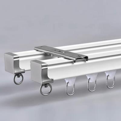 China Customization Anodizing Extrusion Profile Aluminum Curtain Track White Aluminum Rail Curtain Track for sale