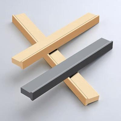 China Modern Cupboard T Bar Cabinet Pulls Hardware Aluminum Knob Drawer Kitchen Handle Aluminum Profile Door Handles for sale