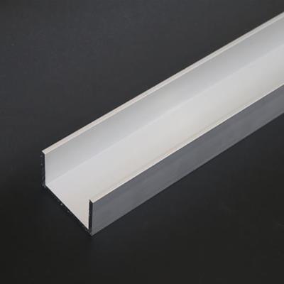 China Precision modern U-shaped glass aluminum decoration profile bathroom extrusion shower room accessories for sale