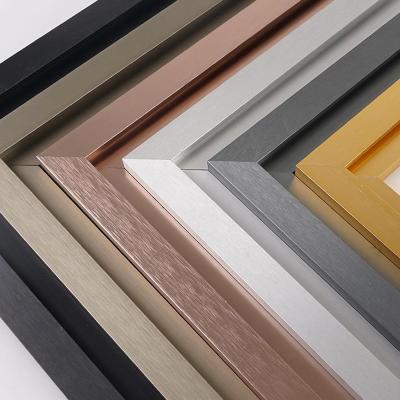 China Modern Professionally Workmanship Aluminum Profile For Photo Frames Glossy Mirror Frame New Poster Design for sale