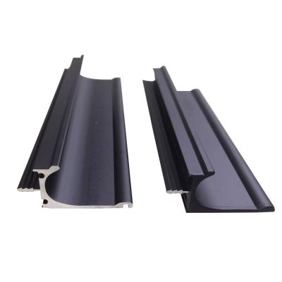 China Modern hero metal factory price aluminum profile for kitchen edge handles black for sale