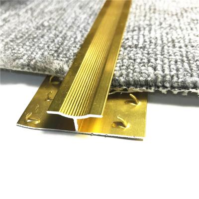 China Best Price Manufacturer Hero Transitions Extruded Contemporary Chrome Silver Gold Metal Aluminum Floor Profiles Tile Trims for sale