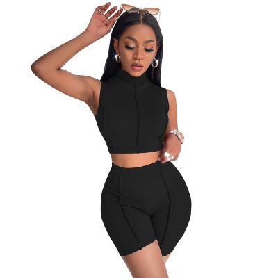 China QUICK DRY Seamless Women Yoga Set High Waist Leggings Sport Sleeveless Top Two Piece Set Sports Female Gym Suit for sale