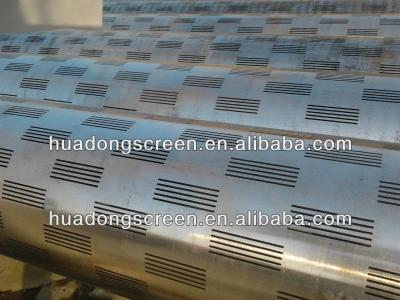 China Geothermal Slotted Drill Pipe Liner Steel Pipe For Drill (Spec: 114.3mm) for sale