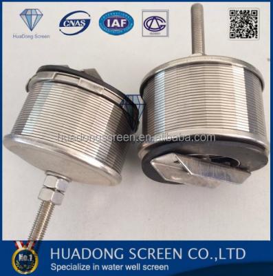 China Hot Sales Water Treatment In Brazil Stainless Steel Wedge Wire Screen Nozzle / Sand Filter Nozzle With Wire Coupling for sale