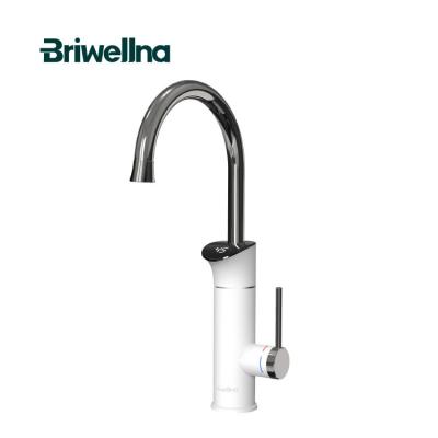 China Briwellna 220V Water Faucet LED Faucet Water Heater Tap Bottom Instant Electric Kitchen Faucet Waterproof Instant Hot Water Faucet Geyser for sale