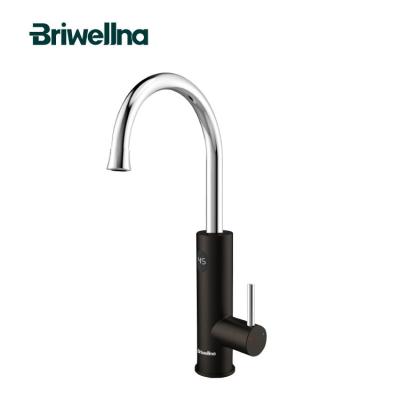 China Briwellna 220V Water Heater Faucet Bottom Electric Tap Water Heaters Instant Kitchen Bathroom Faucet With Digital Display for sale