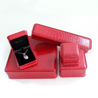 China New Arrival luxury crocodile display ring necklace gift box for woman N70 for sale