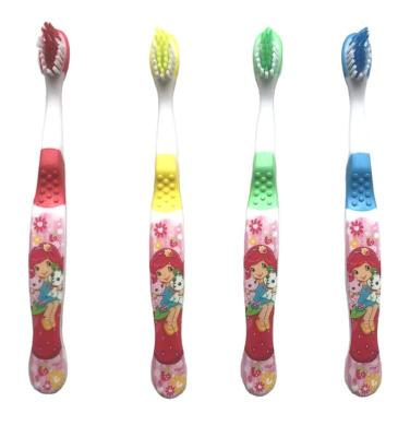 China OEM Disposable Factory Design Custom Cute Cartoon Kids Printed Toothbrush for sale